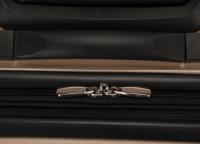 Rockland London Hardside Spinner Wheel Luggage, Champagne, 3-Piece Set (20/24/28)