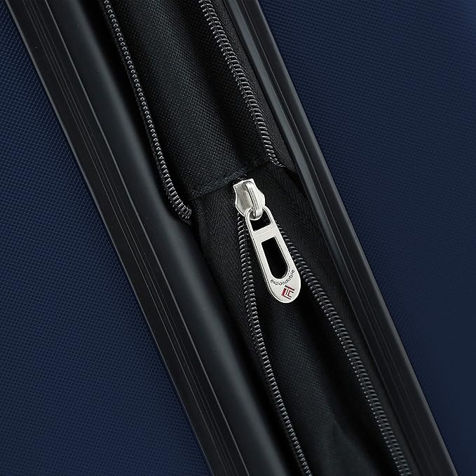 Travelers Club Chicago Hardside Expandable Spinner Luggage, Navy Blue, 3 Piece Set