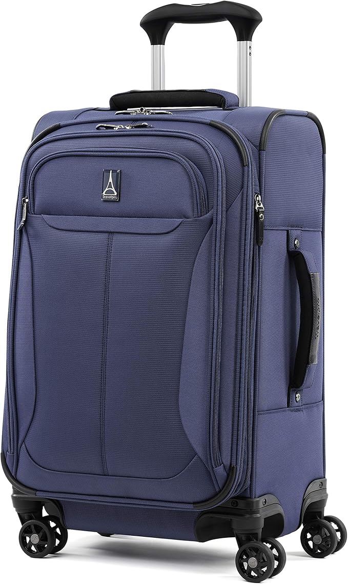 Travelpro Tourlite Softside 3-Piece Set, Expandable Luggage, 4 Spinner Wheels, Lightweight Suitcase, 21" Carry-On, 25" Checked Medium, 29 Check Large, Blue