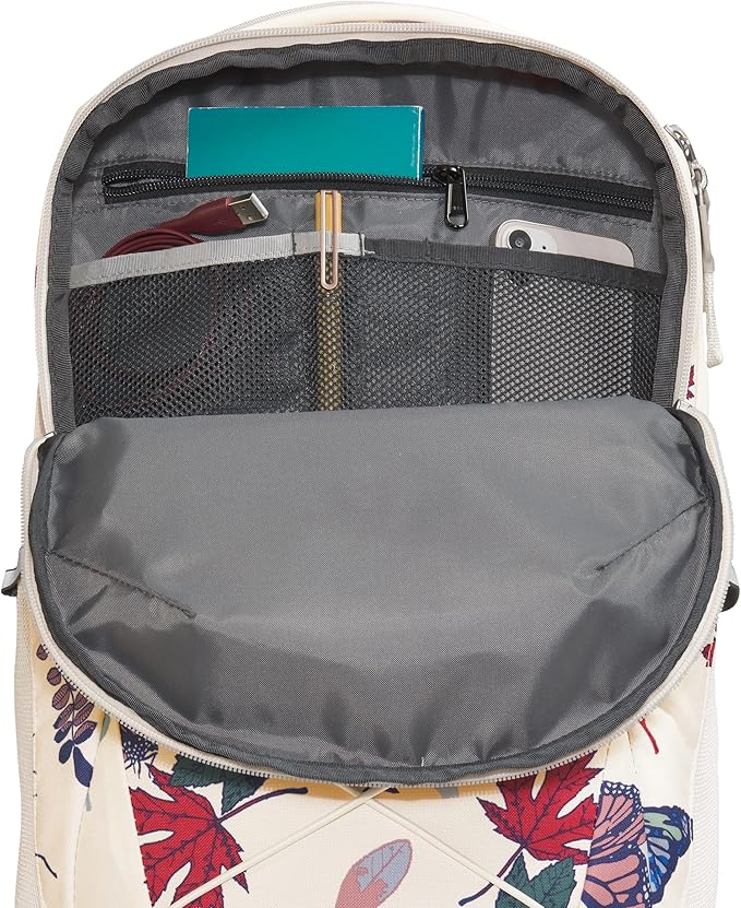 The North Face Women's Jester Everyday Laptop Backpack, Gardenia White Fall Wanderer Print/Gardenia White/Gravel, One Size