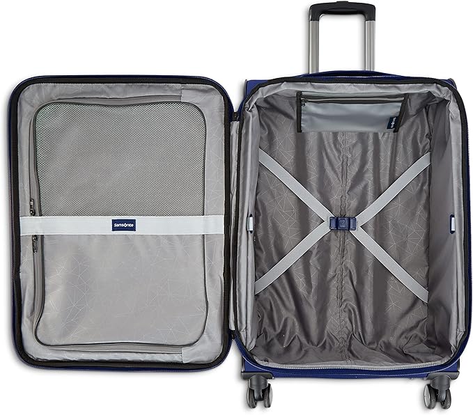 Samsonite Ascella 3.0 Softside Expandable Luggage with Spinner Wheels, CO EXP Spinner, Sapphire Blue