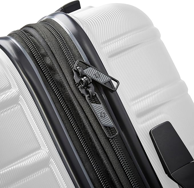 Samsonite Omni 2 Hardside 2 Piece Set - Includes Global Carry-On & Large Checked Suitcases - 360° Dual Spinner Wheels - Integrated TSA Lock & Expansion - Amazon Exclusive - Birch White