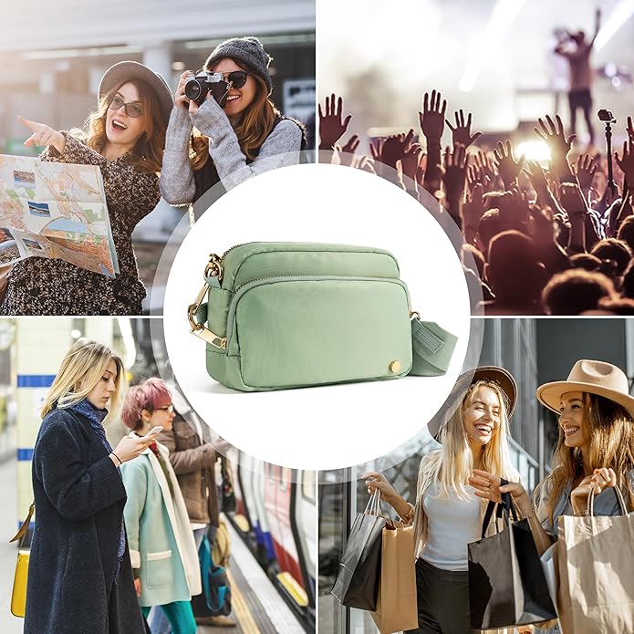 Joryin Anti Theft Crossbody Bag for Women, Slash-resistant RFID Blocking Travel Purses, Small Shoulder Bag Handbag, Nylon