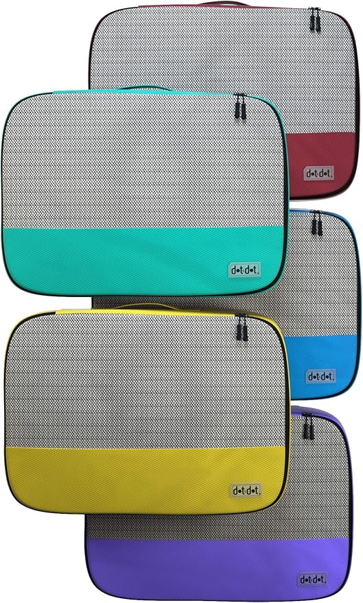 Large Packing Cubes for Travel - 5pc Packing Cubes for Suitcases - Lightweight Luggage Organizer Bags (Non-Compression)