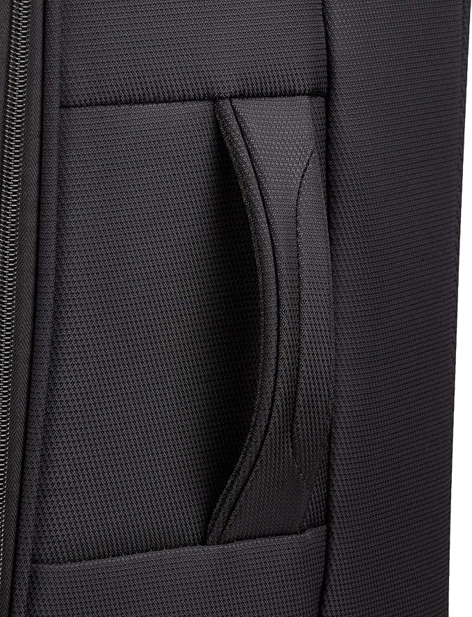 SwissGear 4010 Softside Luggage with Spinner Wheels, Black, Checked-Medium 23-Inch
