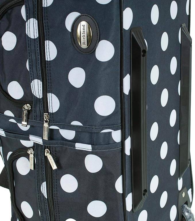 Rockland Rolling Duffel Bag, Black, 22"