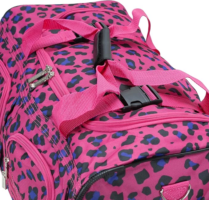 Rockland Rolling Duffel Bag, Black, 22"