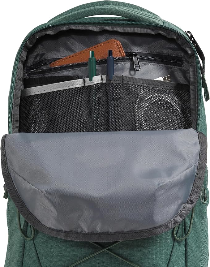 The North Face Women's Jester Everyday Laptop Backpack - Commuter Travel Bag, Laptop Sleeve, Water-Repellent, Duck Green Dark Heather, One Size