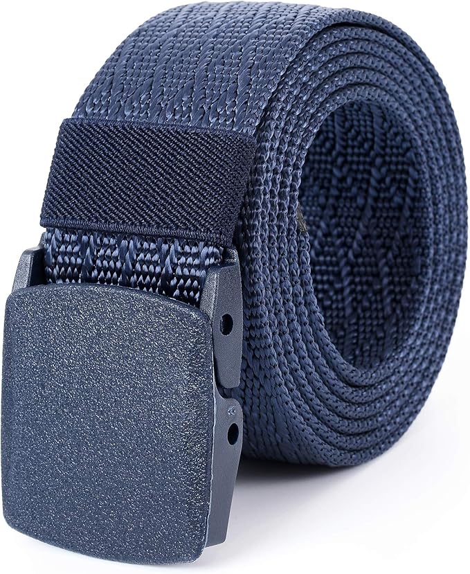 Mile High Life Nylon Web Belt Outdoor Military Belt With TSA Safe Plastic Buckle Belt