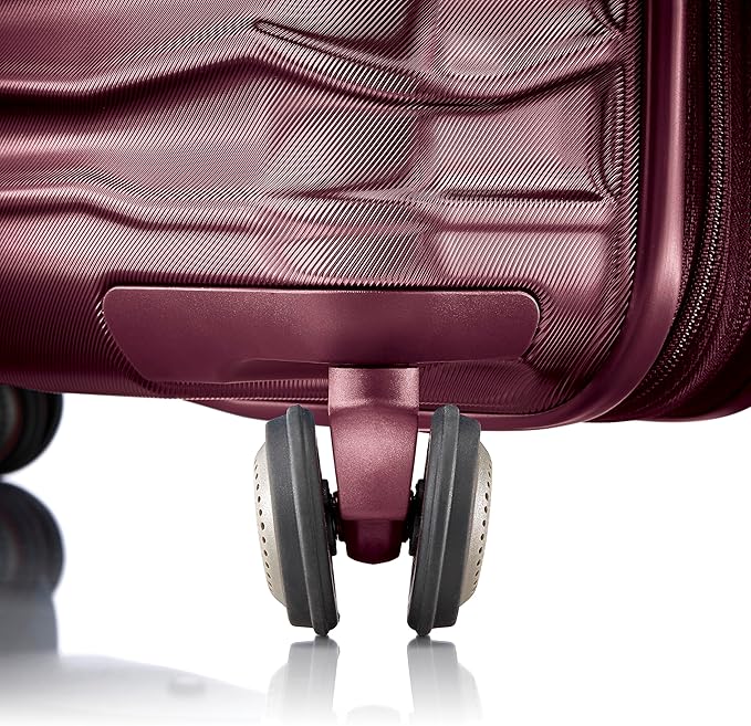 Samsonite Stryde 2 Hardside Expandable Luggage with Double Spinner Wheels, Medium Glider, Merlot