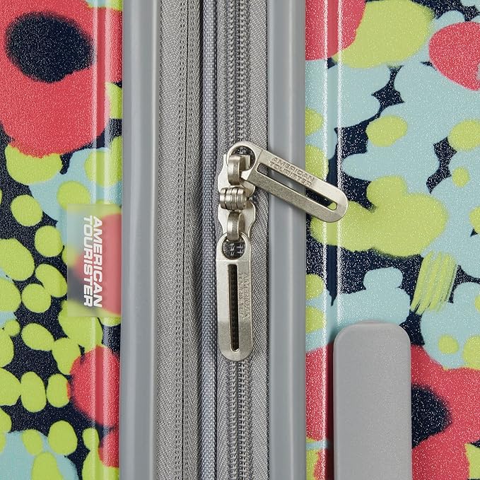 American Tourister Moonlight II Hardside Expandable Luggage with Spinner Wheels, Poppy Pattern, 2-Piece Set (20/28)