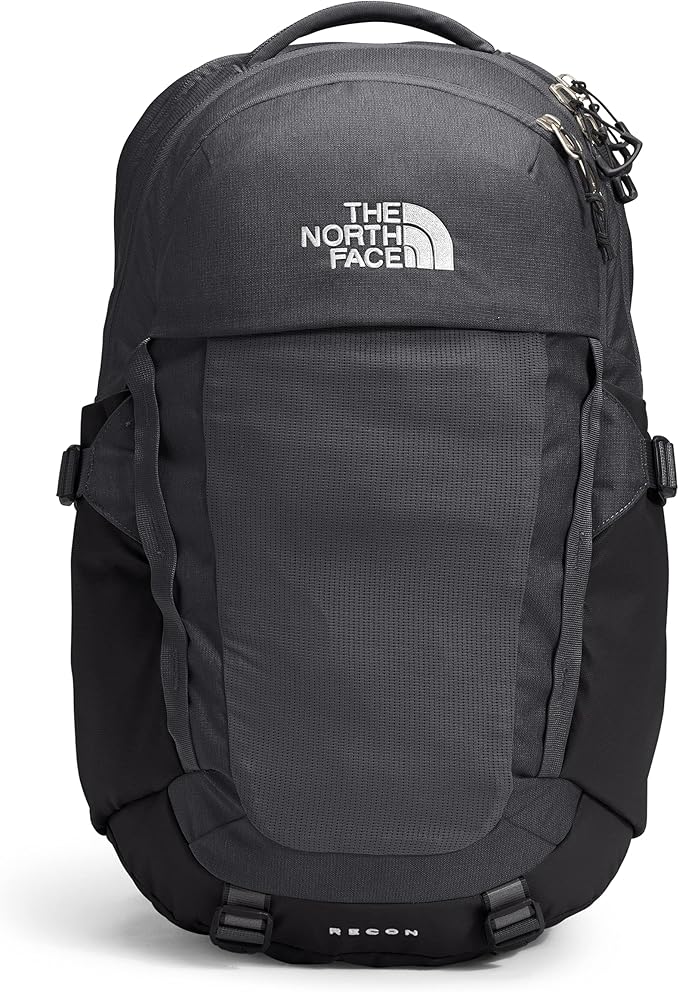 The North Face Recon Everyday Laptop Backpack, Asphalt Grey Light Heather/TNF Black, One Size