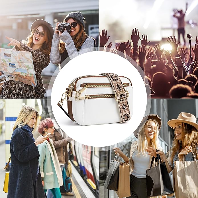 Anti Theft Crossbody Bag for Women, Slash-resistant RFID Blocking Travel Purses, Small Shoulder Bag Handbag