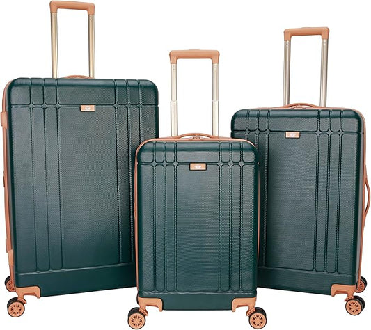 Dockers Hooper Hardside Expandable 8-Wheel Spinner Travel Checked Luggage, 3-Piece Set, Ponderosa Pine