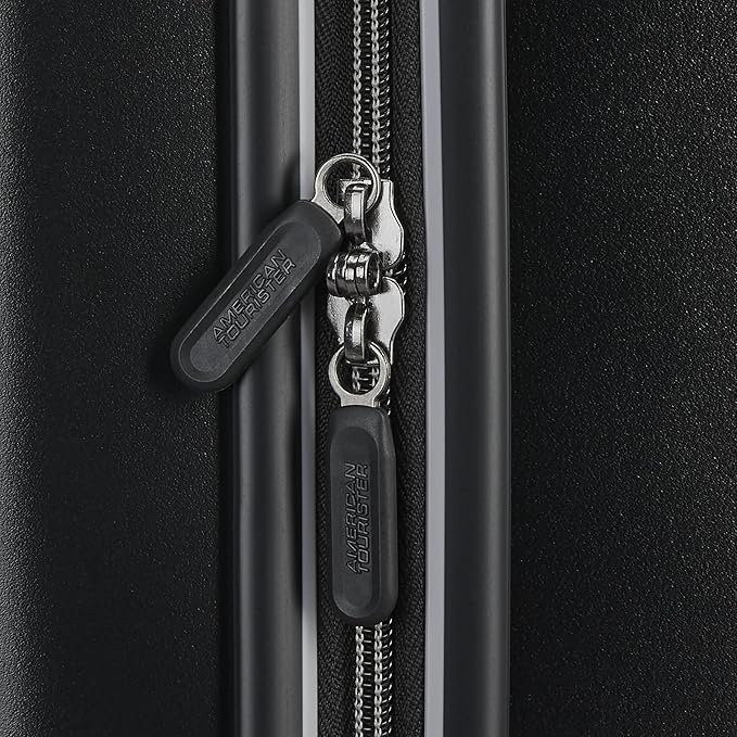 American Tourister Fathead Underseater Carry-On Luggage - Airline Approved - Customize with Favorite Sports or Character Decal - Durable ABS Hardshell - RightHeight™ Adjustable Handle - Black