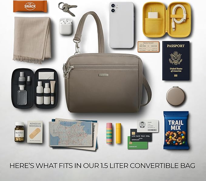 Travelon Anti-Theft Classic Convertible Crossbody & Waist Pack