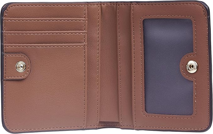 Toughergun Women’s Small Slim Leather Wallet with RFID Protection, Compact Bifold Mini Purse with Clear ID Window