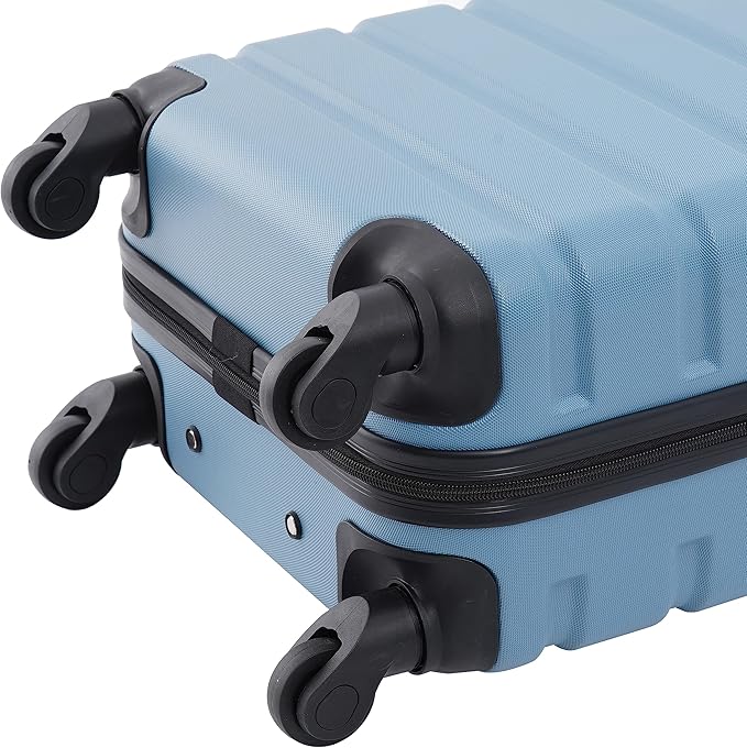 Wrangler Hardside Spinner Luggage, Blue Heaven, Carry-On 20-Inch