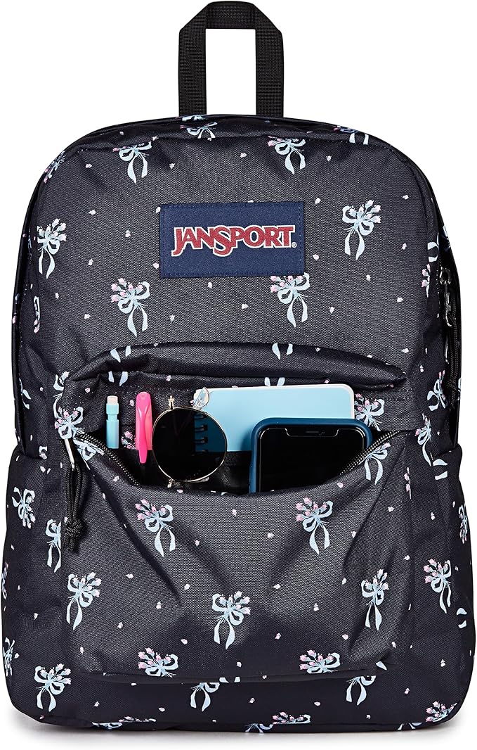 JanSport SuperBreak One Backpack - Durable, Lightweight Bag with 1 Main Compartment, Front Utility Pocket with Built-in Organizer, Premium Backpack, Pastel Petals