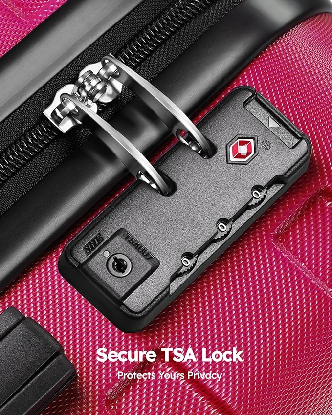 Suitour Luggage Sets 2 Piece with Spinner Wheels,Hard Shell 20 Carry on Suitcase and 28 inch Luggage with Spinner Wheels Suitcase Set with TSA Lock(20in/28in)