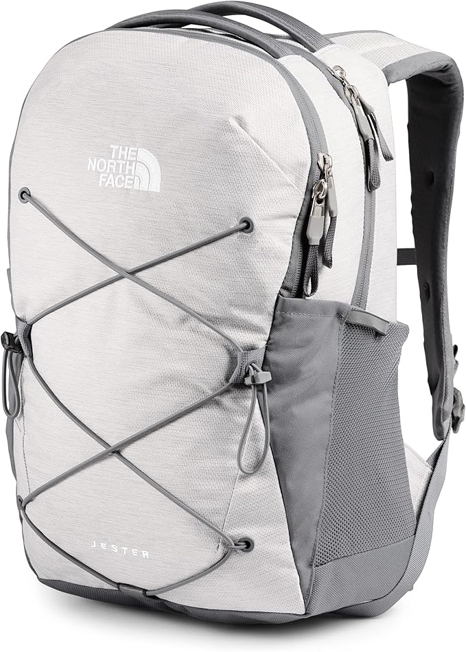 The North Face Women's Jester Commuter Laptop Backpack, TNF White Metallic Mélange/Mid Grey, One Size