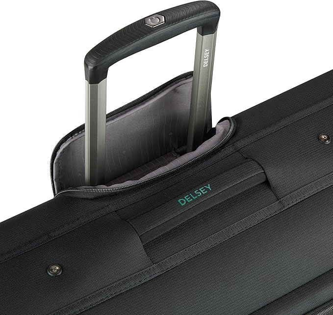 DELSEY PARIS Helium DLX Rolling Garment Bag with Spinner Wheels, Black