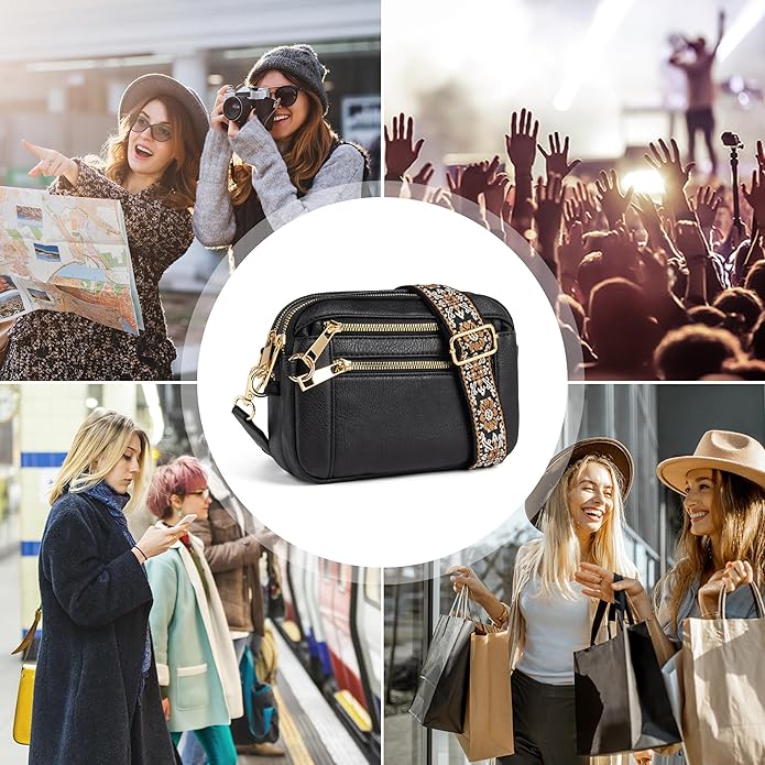 Anti Theft Crossbody Bag for Women, Slash-resistant RFID Blocking Travel Purses, Small Shoulder Bag Handbag
