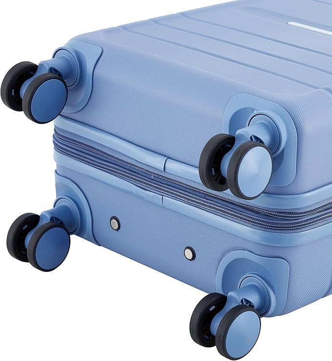 French Connection St. Martin Carry-On Luggage with Cup Holder/USB Ports, Stormy Blue