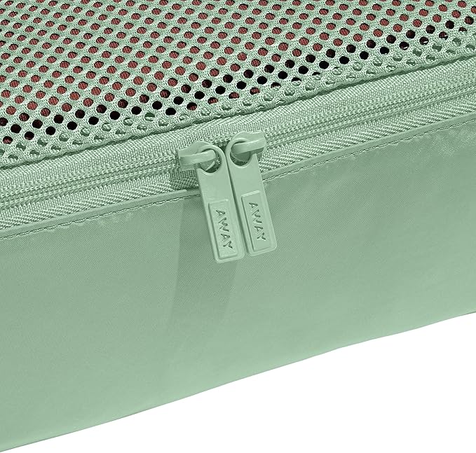 Away Insider Packing Cubes Set of 4 – Lightweight Travel Organizers for Luggage, Suitcases & Carry-On Bags, Sea Green