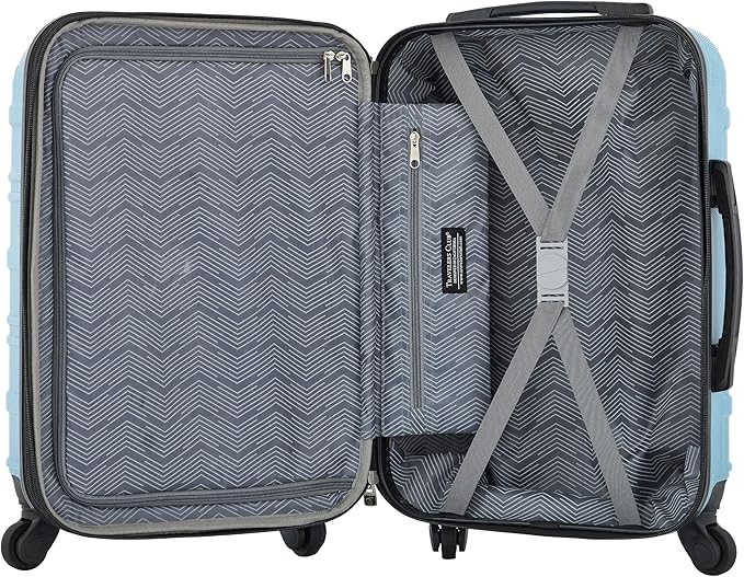 Travelers Club Phoenix Luggage, Blue Moon, 22-Inch Carry-On