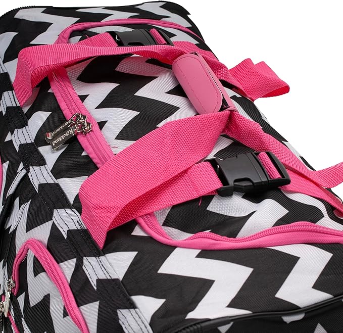 Rockland Rolling Duffel Bag, Black, 22"