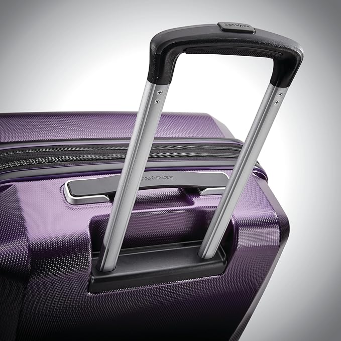 Samsonite Winfield 3 DLX Hardside Expandable Luggage with Spinners, Purple, 2-Piece Set (20/25)