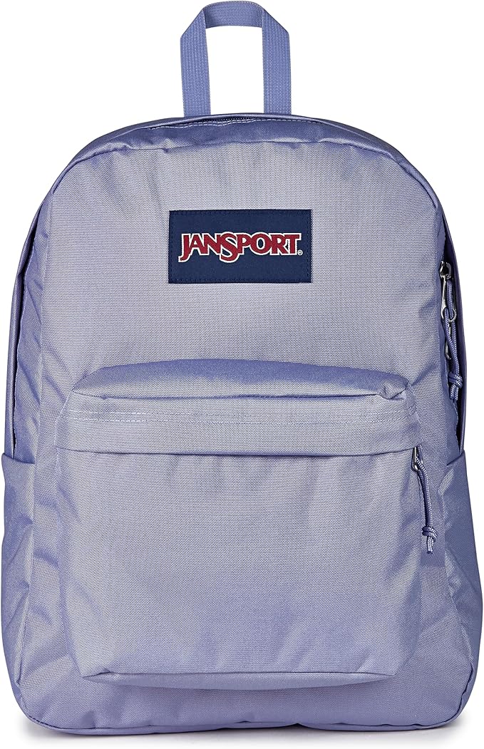 JanSport SuperBreak One Backpack - Durable, Lightweight Bag with 1 Main Compartment, Front Utility Pocket with Built-in Organizer, Premium Backpack, Lavender Ash