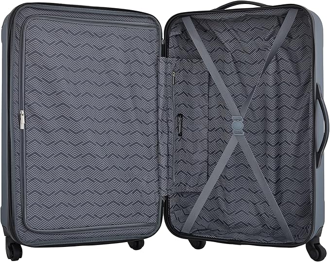 Travelers Club Midtown Hardside 4-Piece Luggage Travel Set, Slate
