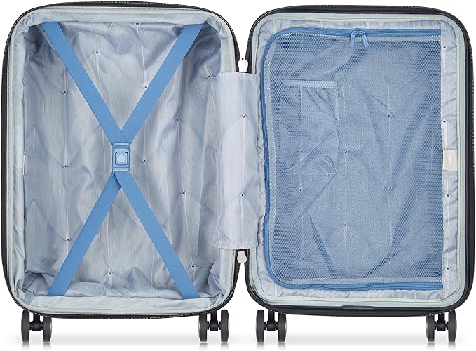 DELSEY PARIS Cruise 3.0 Hardside Expandable Luggage with Spinner Wheels, Black, Carry on 20 Inch