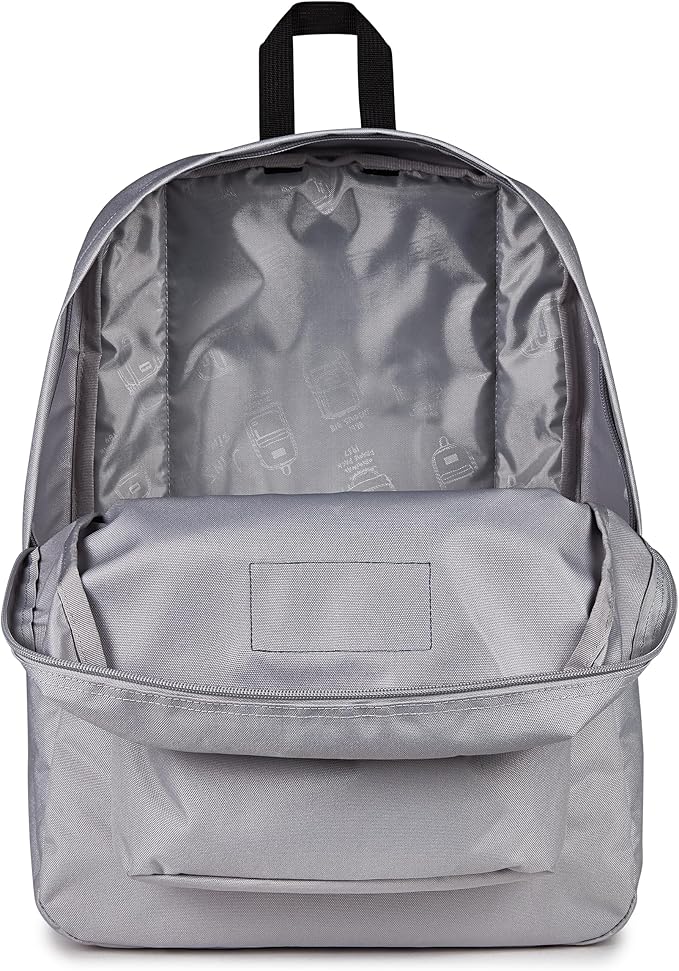 JanSport SuperBreak One Backpack - Durable, Lightweight Bag with 1 Main Compartment, Front Utility Pocket with Built-in Organizer, Premium Backpack, Grounded Grey