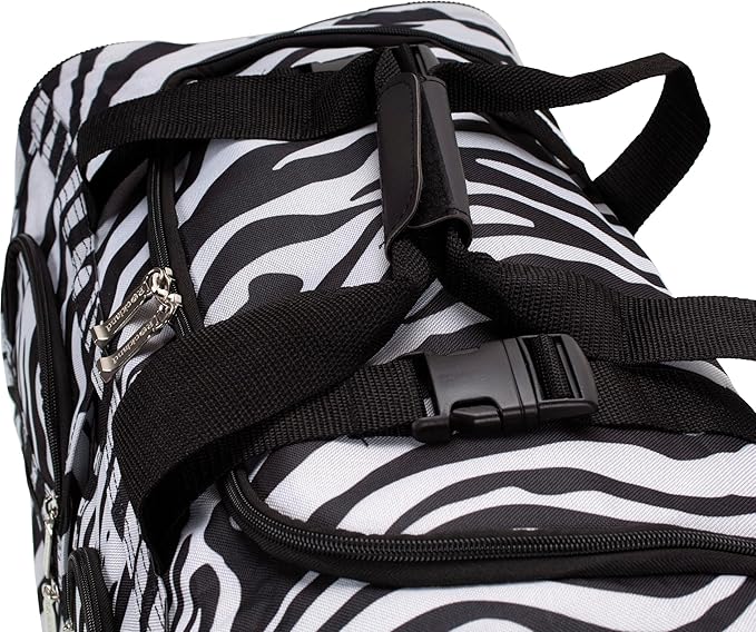 Rockland Rolling Duffel Bag, Black, 22"