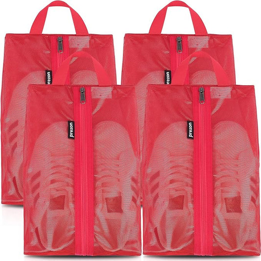 Travel Shoe Bags, Water Resistant TPU Mesh, Sturdy YKK Zipper, Shoes Storage Bag, Shoes Packing Organizer, Unisex Shoe Pouch for Travel or Home Storage