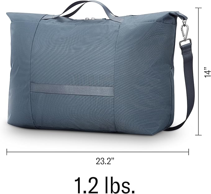 Samsonite UpLIFT 23" Lightweight Foldable Weekender Duffle Bag - Polyester Soft Duffle for Ultra Lightweight Travel - Black