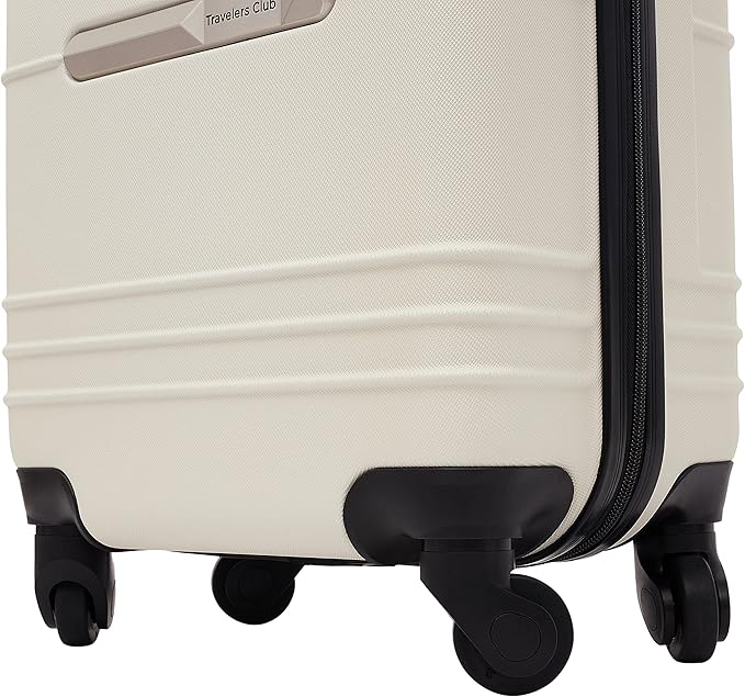 Travelers Club 22" Richmond Spinner Carry-On Luggage, Bone
