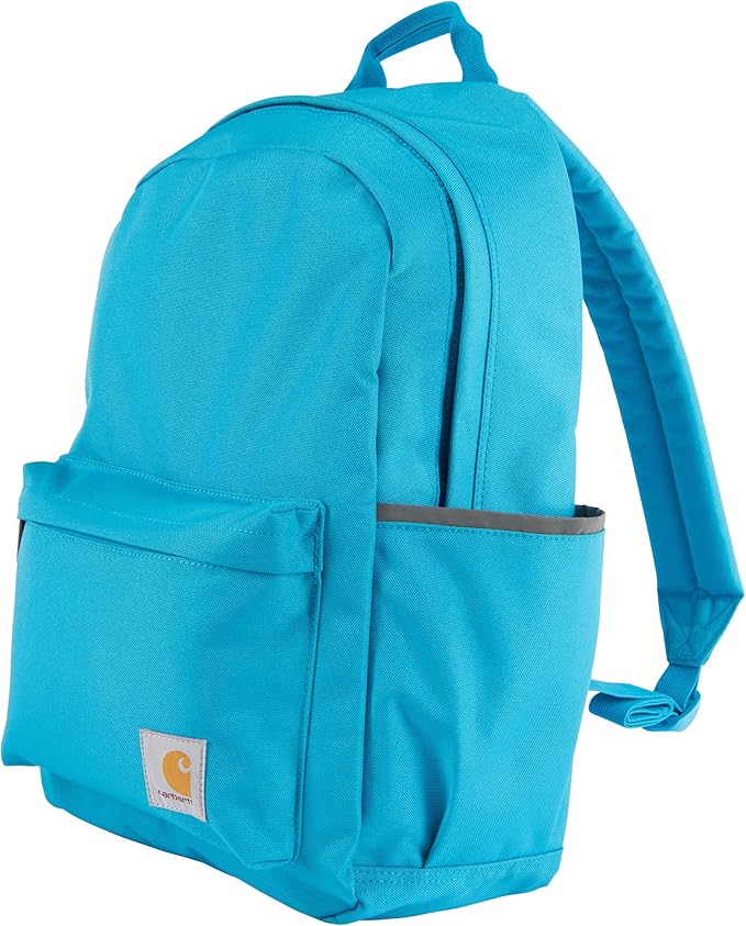 Carhartt 21L Classic Laptop Backpack, Water-Resistant Pack W/ 15" Laptop Sleeve and Organizational Compartments, Atomic Blue