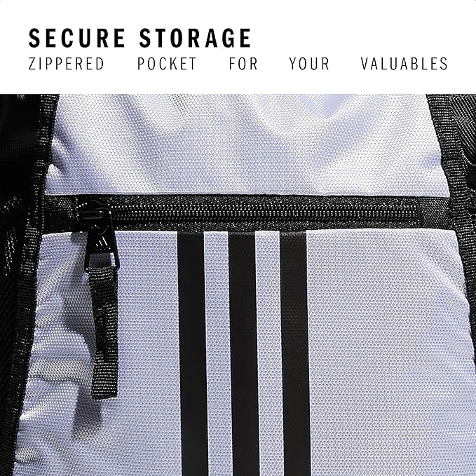 adidas Alliance Sackpack – Drawstring Backpack for Sports, Small Gym Bag