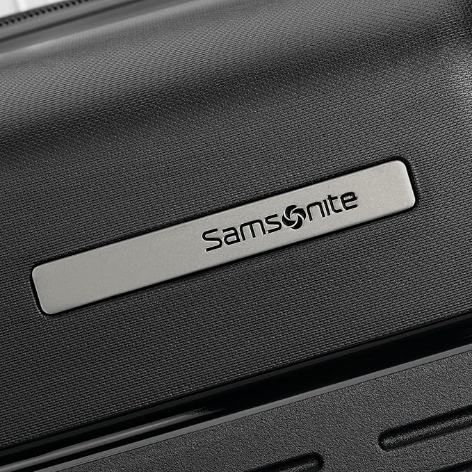 Samsonite Elevation Plus - Medium Hardside Luggage - Scratch Resistant Polypropylene Shell, RightHeight™ Adjustable Handle, Integrated AirTag Holder, TSA Lock, WetPak™ Compartment - Triple Black