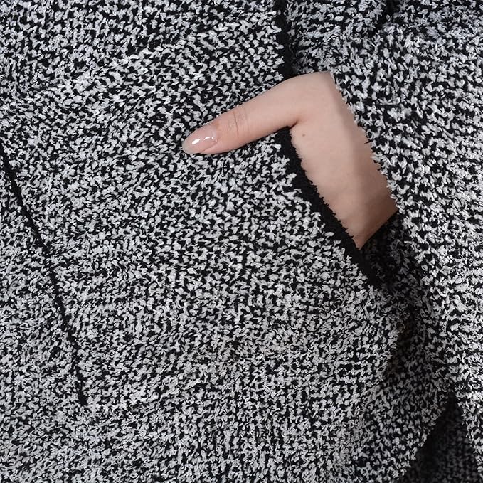 JOOJA Wearable Blanket Super Soft Feather Yarn Blanket Shawl with Pockets Fuzzy Throw Blanket TV Blanket for Adults Teens