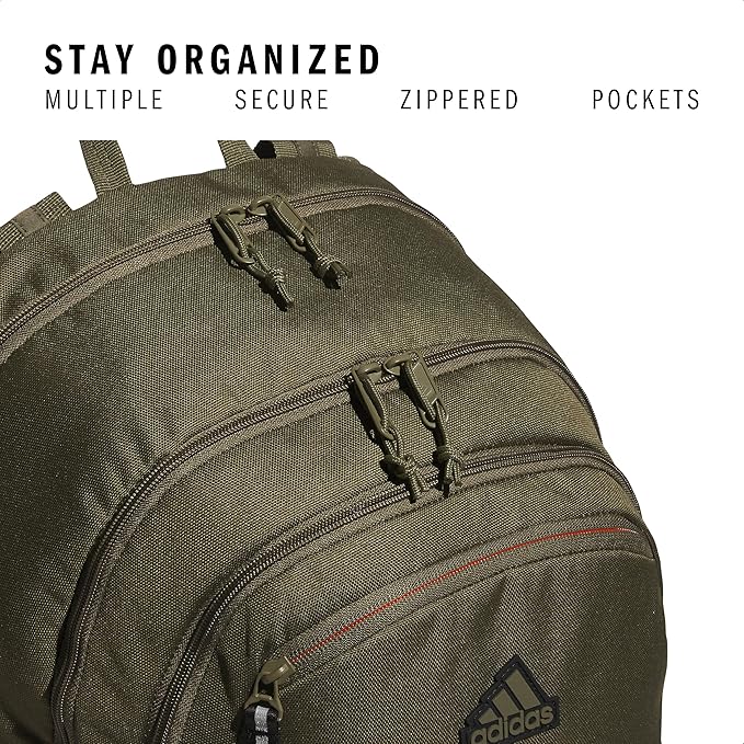 adidas Prime Backpack for Work, Travel Bag for Women and Men with Padded Compartment for Laptop