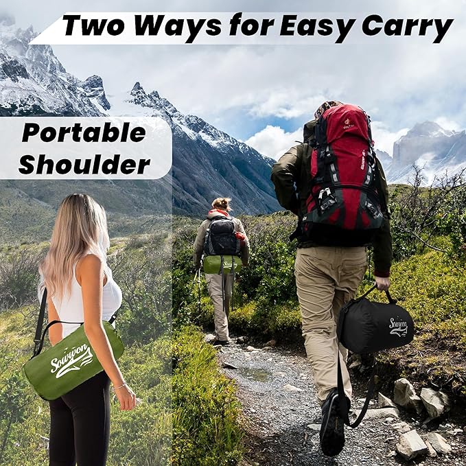 Waterproof Outdoor Blanket 82”X 55” Packable, Stadium Blankets for Camping with Sherpa Fleece Lining, Large Windproof Emergency Throw Mat for Garss Picnic Hiking Road Trip, Machine Washable, Green