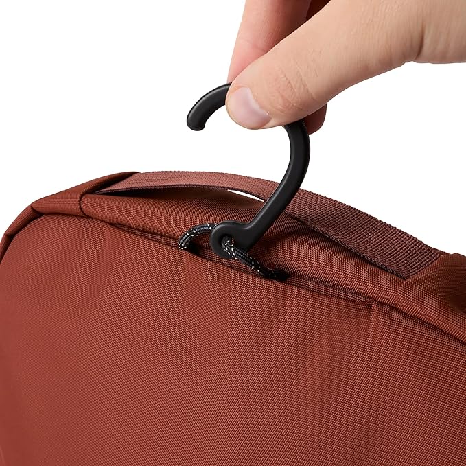 Bellroy Hanging Toiletry Kit (hanging 3 liter toiletry bag for men and women, and designed for travel) - Clay