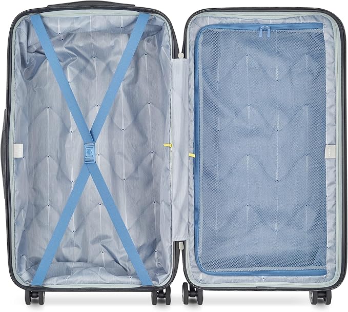 DELSEY PARIS Cruise 3.0 Hardside Expandable Luggage with Spinner Wheels, Graphite, Checked 26 Inch Trunk
