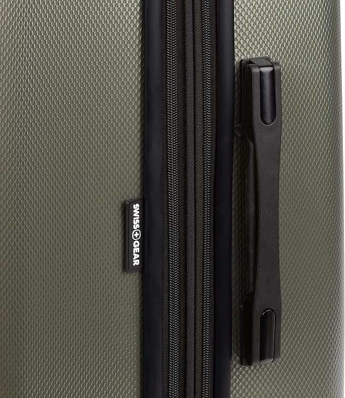 SwissGear 7272 Energie Expandable Hardside Luggage with Spinner Wheels and TSA Lock, Gunmetal, Checked-Large 27-Inch