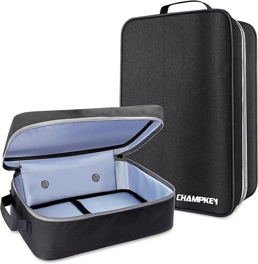 CHAMPKEY Premium Soft Padded Golf Shoe Bag | 300D Polyester Oxford Fabric with 210D Liner Sport Shoe Bag